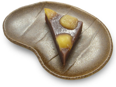 秋の生菓子 栗蒸し羊かん